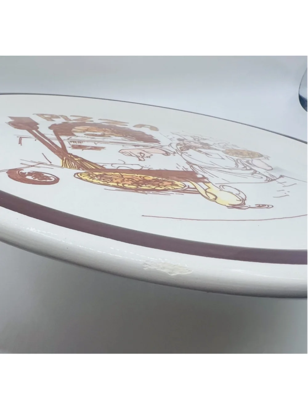 Vintage Pizza Plate Made In Italy Nicola International Chef 11 1/4” Ceramic Dish
